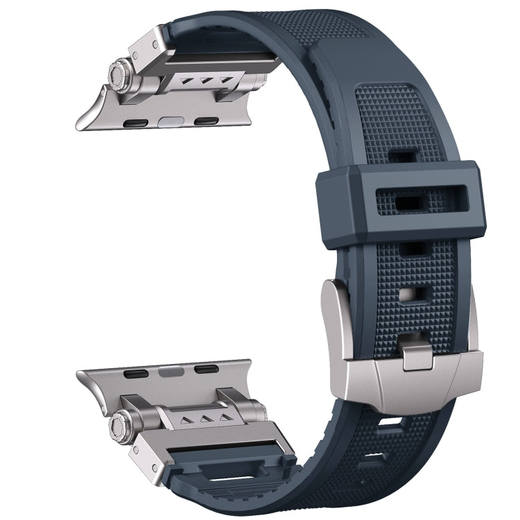 For Apple Watch SE 2023 44mm Silicone Armor Mecha Head Watch Band