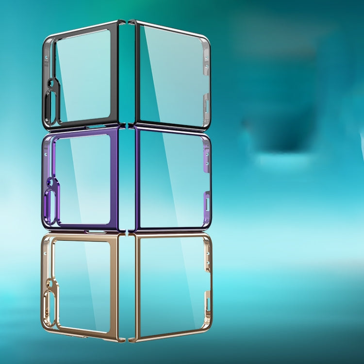 For Samsung Galaxy Z Flip6 / Flip7 FE Electroplating Transparent Shockproof Phone Case