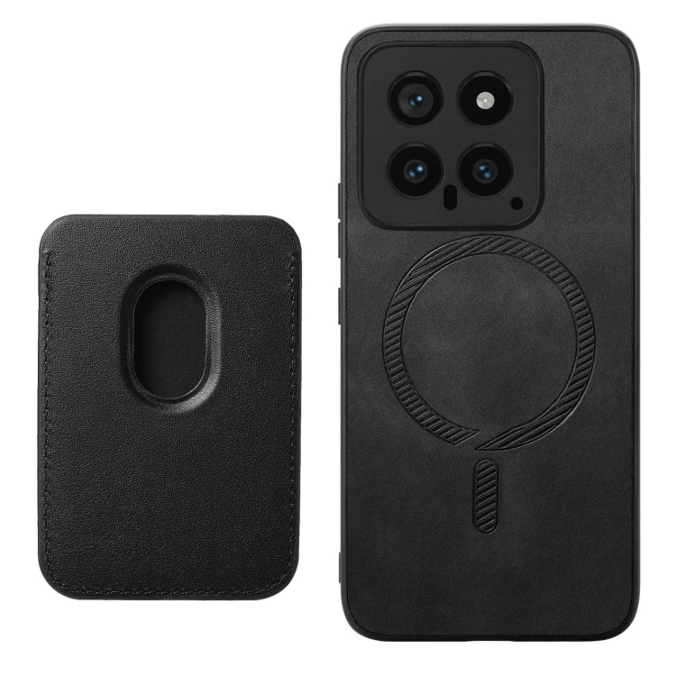 For Xiaomi Redmi A3 Retro Magsafe Card Bag PU Back Cover Phone Case