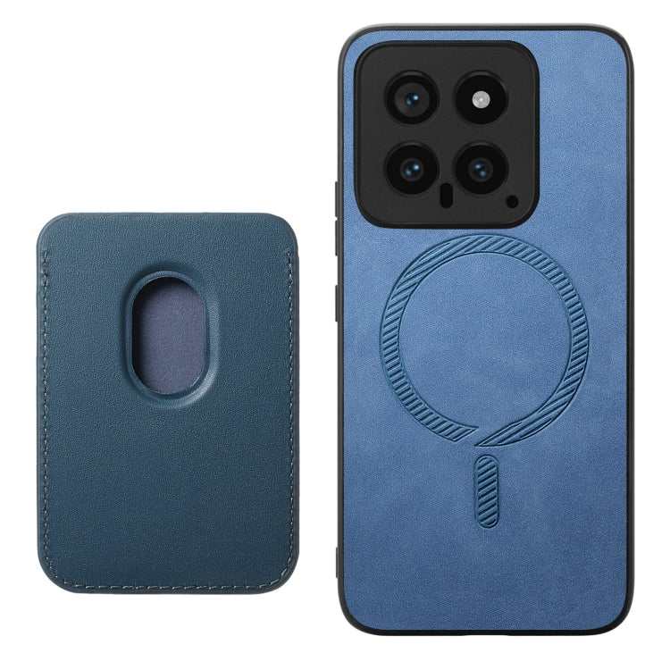 For Xiaomi Redmi Note 13 Pro+ Retro Magsafe Card Bag PU Back Cover Phone Case