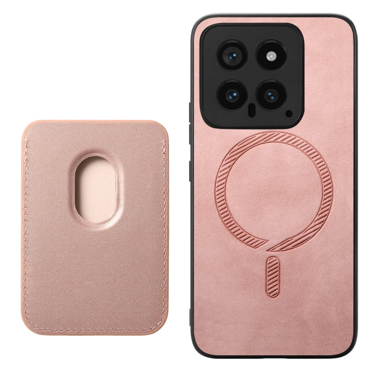For Xiaomi Redmi Note 13 Pro+ Retro Magsafe Card Bag PU Back Cover Phone Case