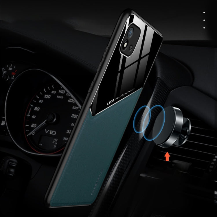 For Realme C20 All-inclusive Leather Organic Glass Phone Case