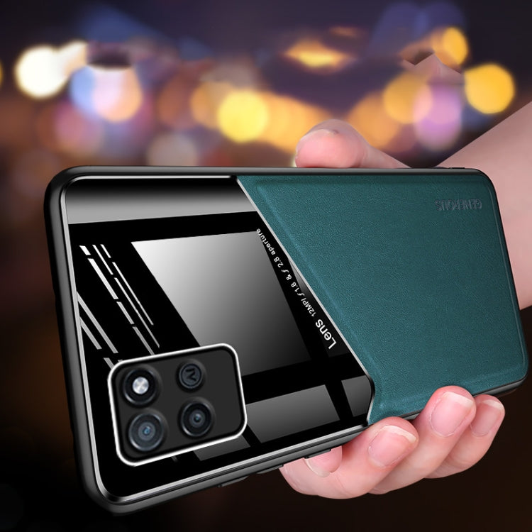 For Realme V11 All-inclusive Leather Organic Glass Phone Case