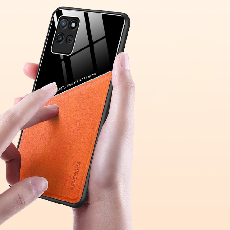 For Realme V11 All-inclusive Leather Organic Glass Phone Case