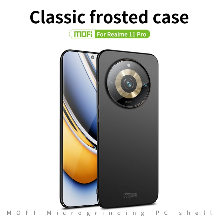 For Realme 11 Pro MOFI Frosted PC Ultra-thin Hard Phone Case