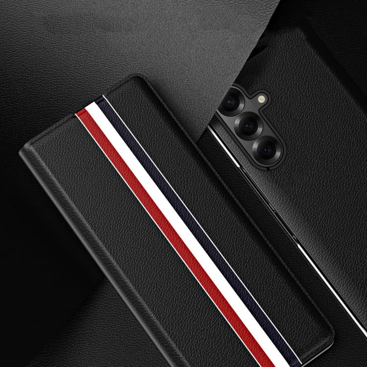 For Galaxy Z Fold8 Ultra 5G Litchi Texture PU Back Phone Case with Holder