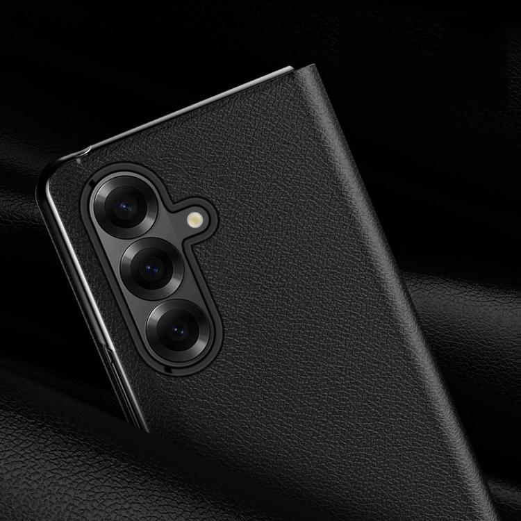 For Galaxy Z Fold8 Ultra 5G Litchi Texture PU Back Phone Case with Holder