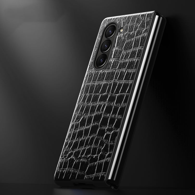 For Samsung Galaxy Z Fold6 5G Crocodile Texture All-inclusive Shockproof Phone Case