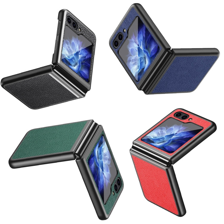 For Samsung Galaxy Z Flip6 / Flip7 FE Litchi Texture All Inclusive Shockproof Phone Case