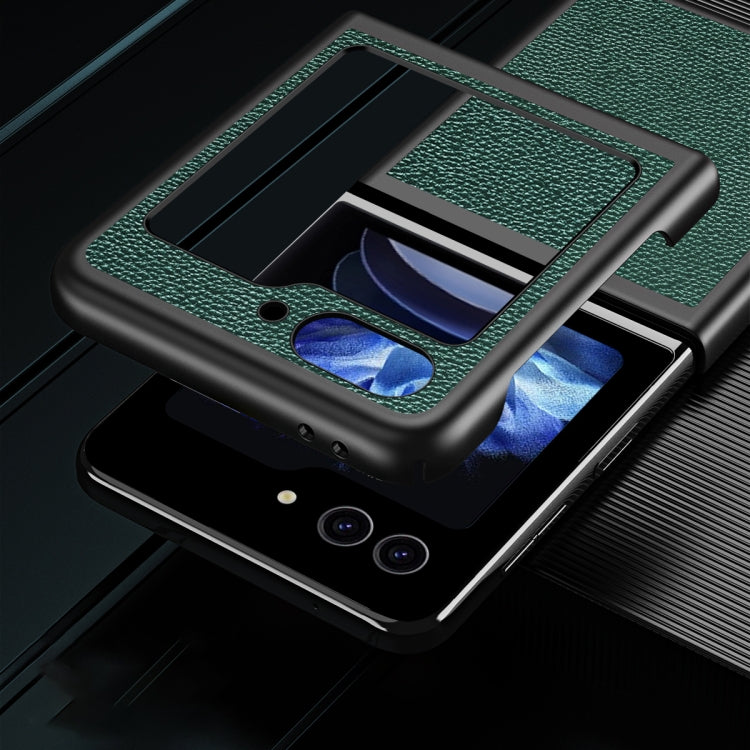 For Samsung Galaxy Z Flip6 / Flip7 FE Litchi Texture All Inclusive Shockproof Phone Case