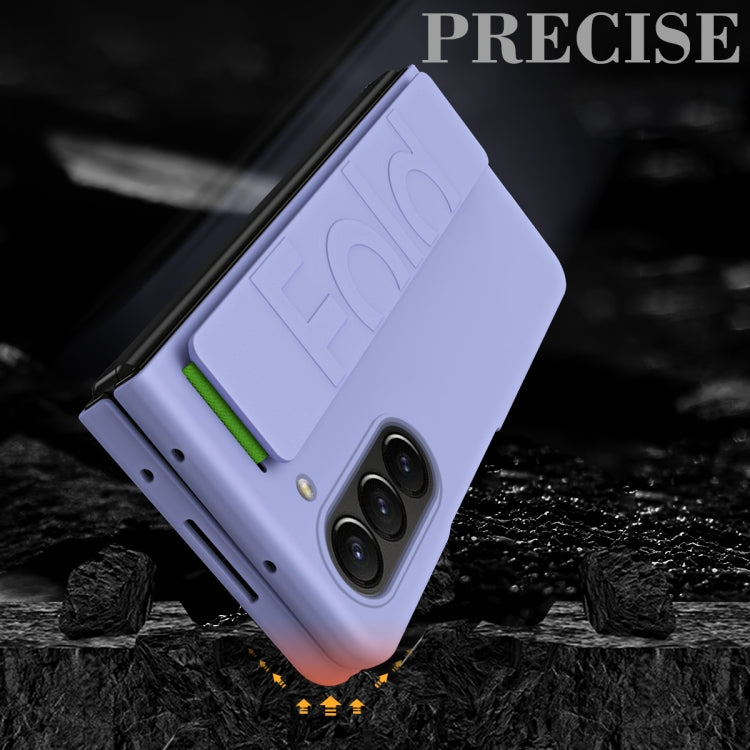 For Galaxy Z Fold6 5G Skin Elastic Wrist Grip Back Cover Phone Case