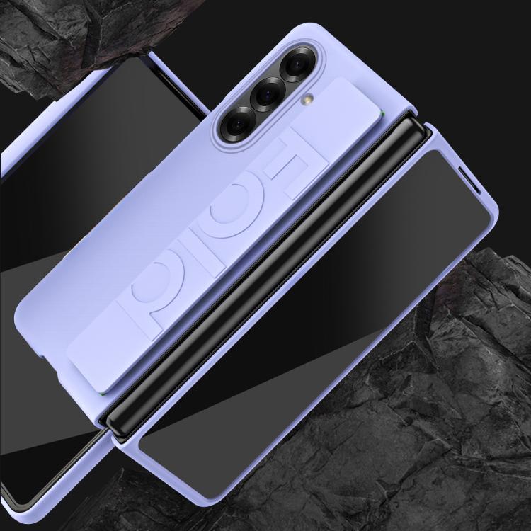 For Galaxy Z Fold7 5G Skin Elastic Wrist Grip Back Cover Phone Case