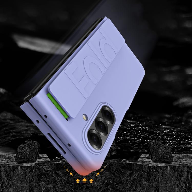 For Galaxy Z Fold7 5G Skin Elastic Wrist Grip Back Cover Phone Case