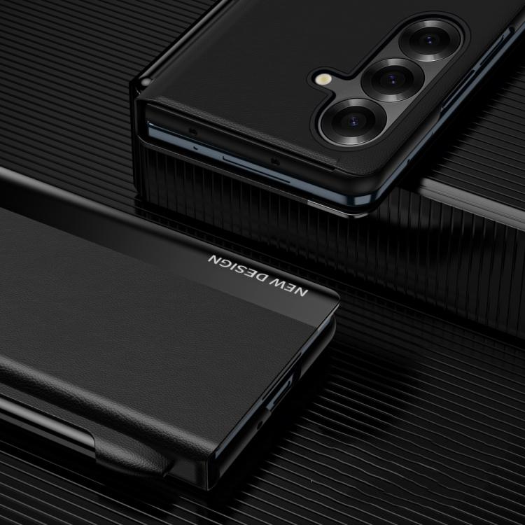 For Galaxy Z Fold8 Ultra 5G Side Electroplated Adsorption Leather Phone Case with Pen Slot