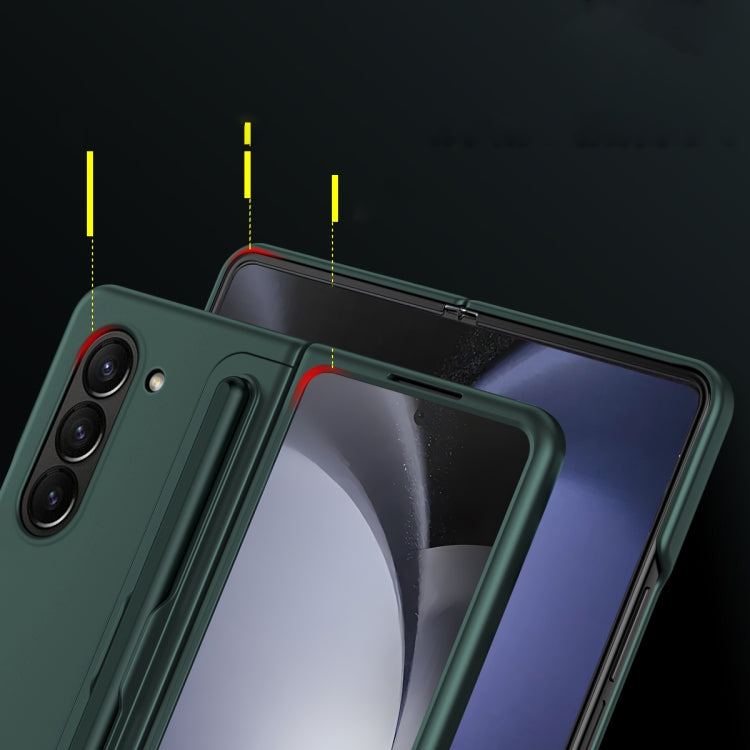 For Samsung Galaxy Z Fold6 5G 2 in 1 Holder Shockproof Phone Case with Pen Slot