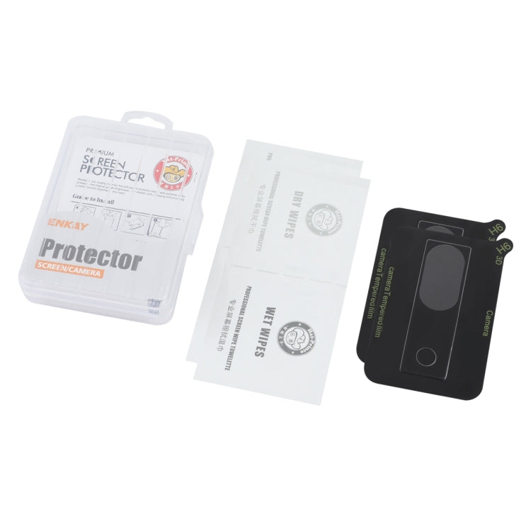 For Google Pixel 8a 2pcs ENKAY 9H Rear Camera Lens Tempered Glass Film - Transparent