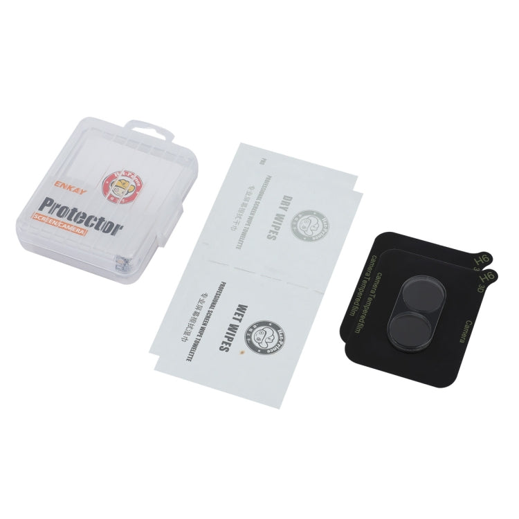 For Nothing Phone 2a 2pcs ENKAY 9H Rear Camera Lens Tempered Glass Film - Transparent