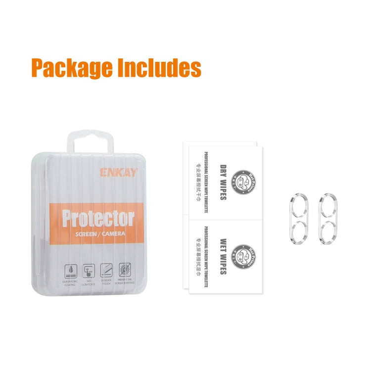 For Nothing CMF Phone 1 2pcs ENKAY 9H Rear Camera Lens Tempered Glass Film - Transparent