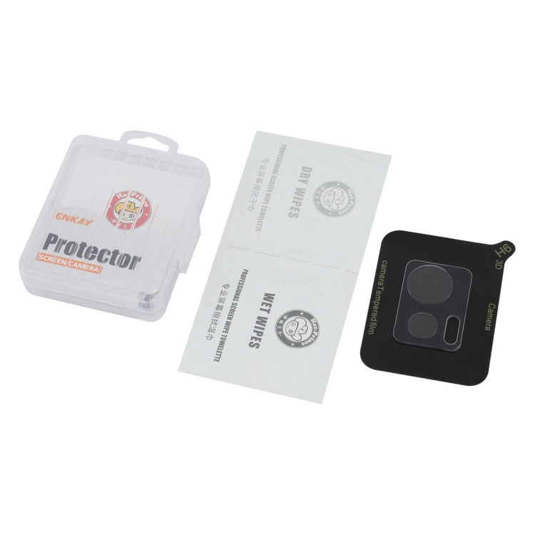 For Motorola Moto Edge 30 Neo ENKAY Hat-Prince 9H Rear Camera Lens Tempered Glass Film - Transparent