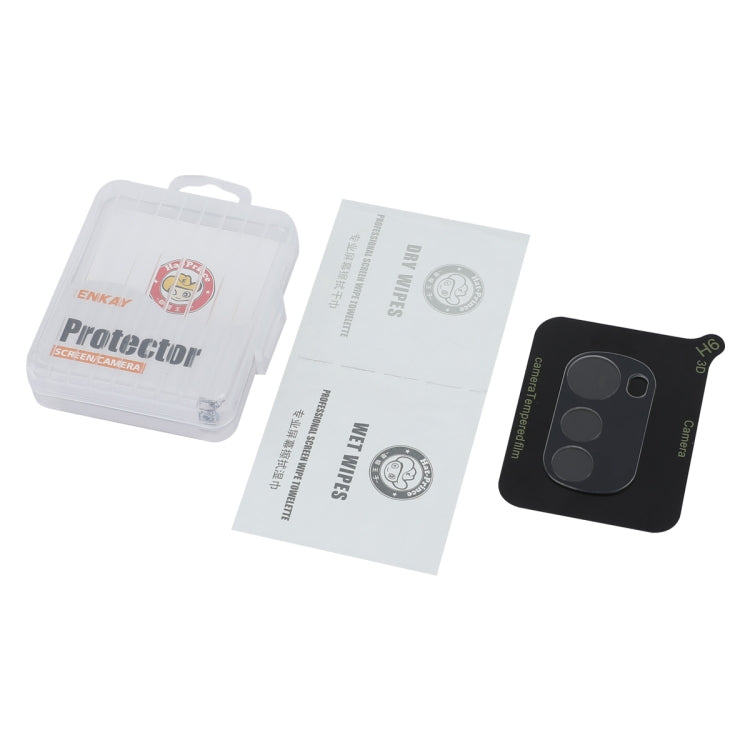 For Motorola Moto E32 ENKAY Hat-Prince 9H Rear Camera Lens Tempered Glass Film - Transparent