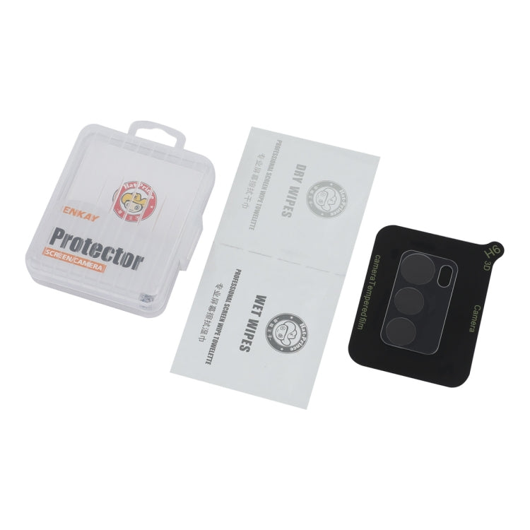 For Motorola Moto G42 ENKAY Hat-Prince 9H Rear Camera Lens Tempered Glass Film - Transparent