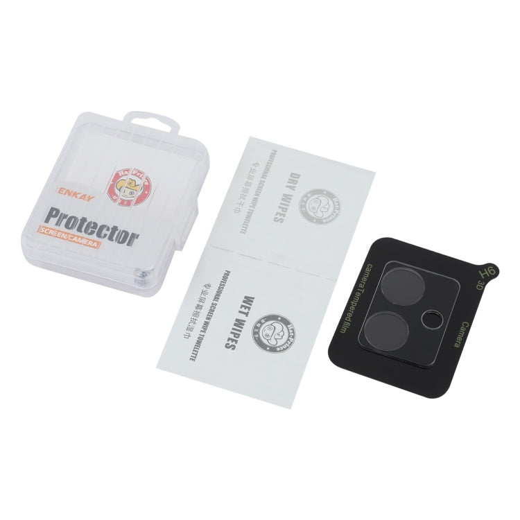 For Motorola Moto G54 ENKAY Hat-Prince 9H Rear Camera Lens Tempered Glass Film - Transparent