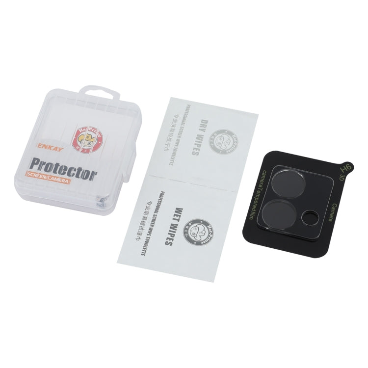 For Motorola Moto G84 ENKAY Hat-Prince 9H Rear Camera Lens Tempered Glass Film - Transparent