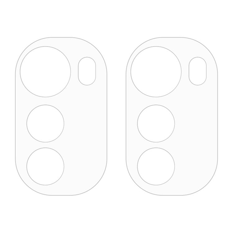 For Motorola Moto E32 2pcs ENKAY Hat-Prince 9H Rear Camera Lens Tempered Glass Film - Transparent