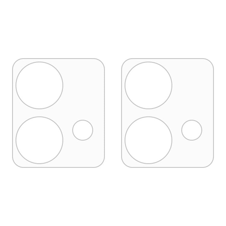 For Motorola Moto Edge 40 Neo 2pcs ENKAY Hat-Prince 9H Rear Camera Lens Tempered Glass Film - Transparent