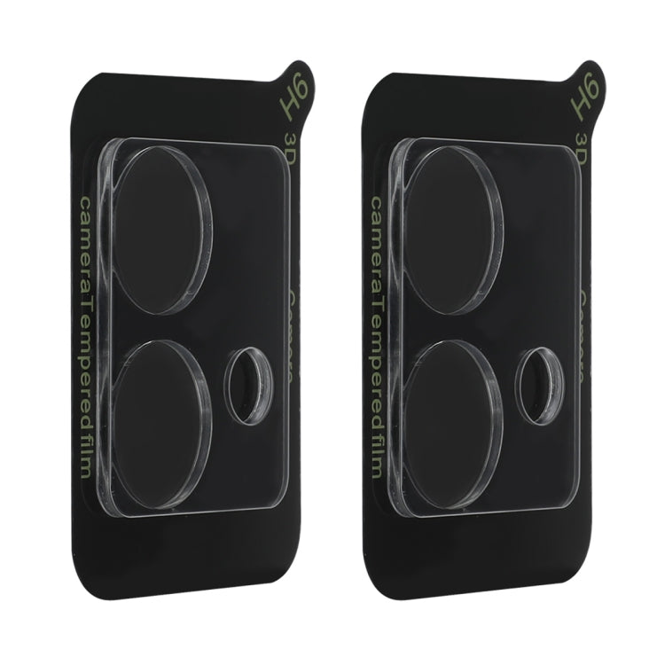 For Motorola Moto Edge 40 Neo 2pcs ENKAY Hat-Prince 9H Rear Camera Lens Tempered Glass Film - Transparent