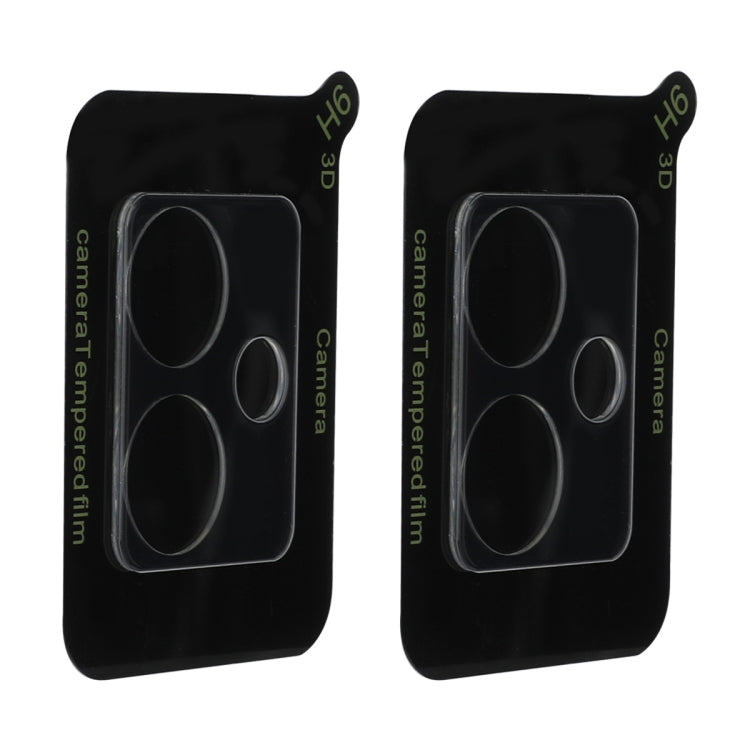 For Motorola Moto G14 2pcs ENKAY Hat-Prince 9H Rear Camera Lens Tempered Glass Film - Transparent