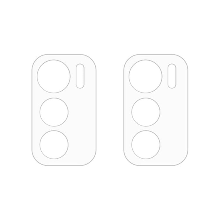 For Motorola Moto G42 2pcs ENKAY Hat-Prince 9H Rear Camera Lens Tempered Glass Film - Transparent