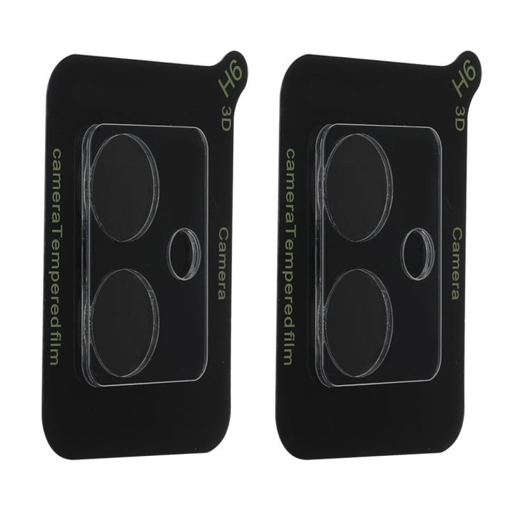 For Motorola Moto G54 2pcs ENKAY Hat-Prince 9H Rear Camera Lens Tempered Glass Film - Transparent