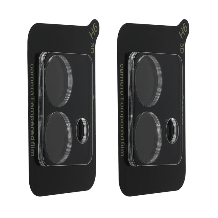 For Motorola Moto G84 2pcs ENKAY Hat-Prince 9H Rear Camera Lens Tempered Glass Film - Transparent