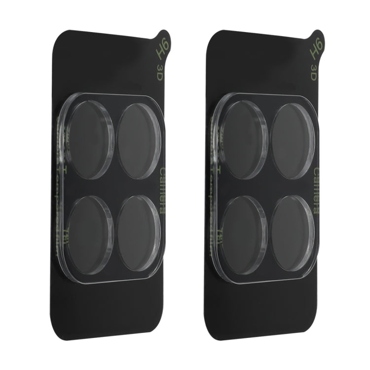 For Honor X6a 2023 2pcs ENKAY 9H Rear Camera Lens Tempered Glass Film - Transparent