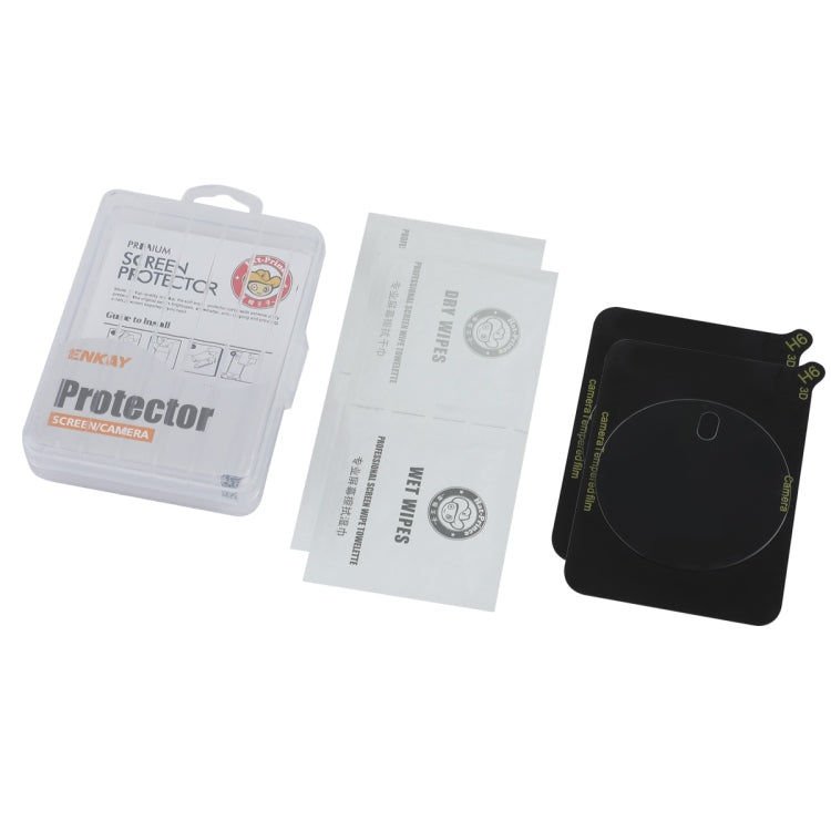 For Honor X50 GT 2pcs ENKAY 9H Rear Camera Lens Tempered Glass Film - Transparent