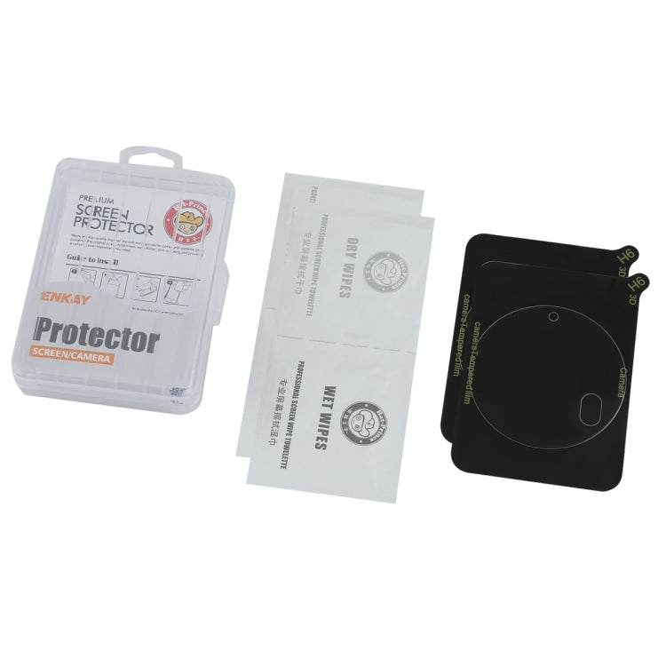 For Honor X50 Pro / Magic6 Pro 2pcs ENKAY 9H Rear Camera Lens Tempered Glass Film - Transparent