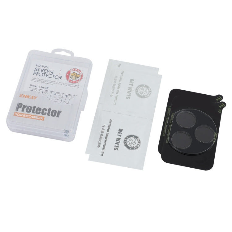 For Honor X50i+ 2pcs ENKAY 9H Rear Camera Lens Tempered Glass Film - Transparent
