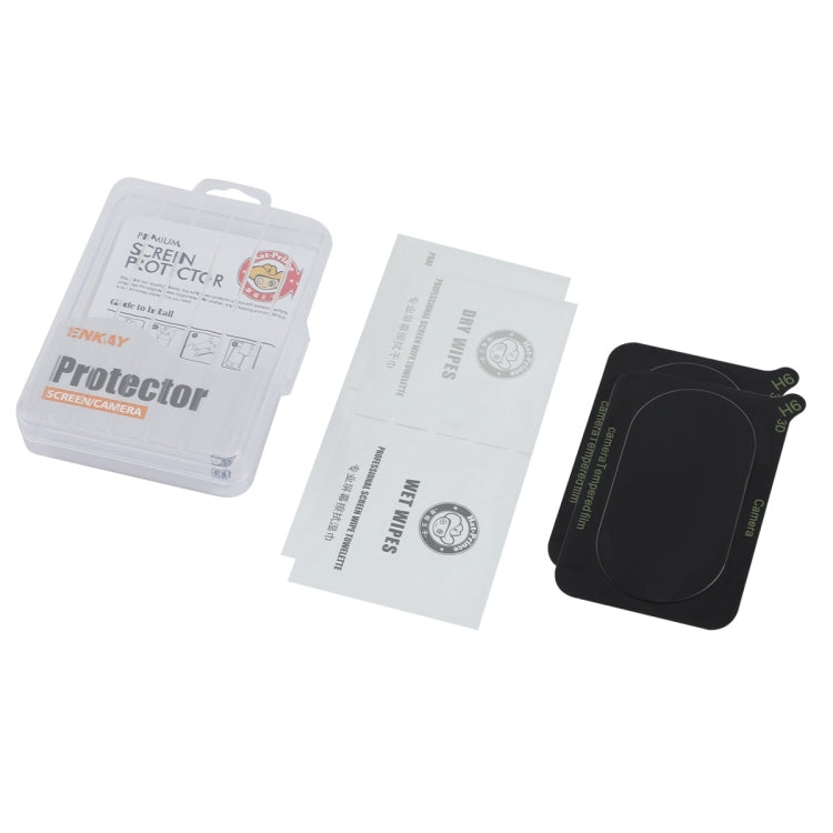 For OPPO Reno11 Global 2pcs ENKAY 9H Rear Camera Lens Tempered Glass Film - Transparent