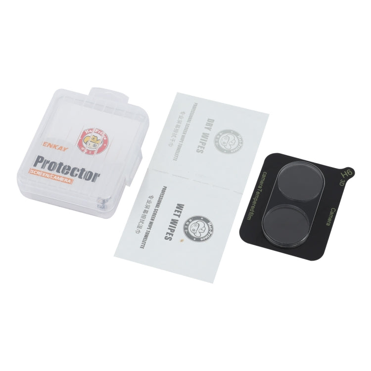 For vivo Y03 Global ENKAY Hat-Prince 9H Rear Camera Lens Tempered Glass Film - Transparent