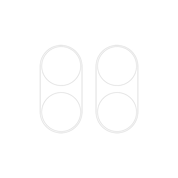For vivo Y03 Global 2pcs ENKAY Hat-Prince 9H Rear Camera Lens Tempered Glass Film - Transparent