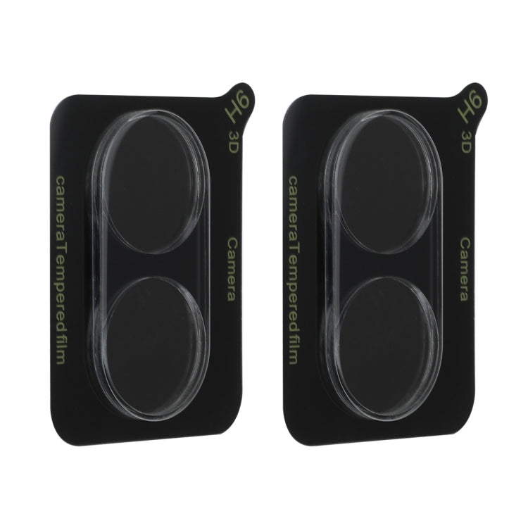 For vivo Y03 Global 2pcs ENKAY Hat-Prince 9H Rear Camera Lens Tempered Glass Film - Transparent