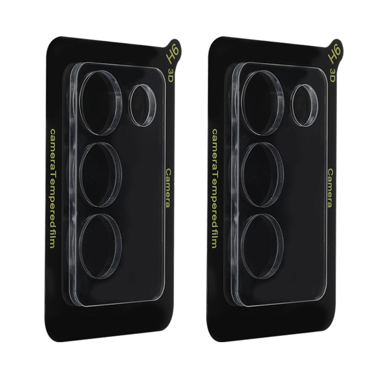 For vivo Y100 IDN / Y200e 5G / V30 Lite 5G 2pcs ENKAY Hat-Prince 9H Rear Camera Lens Tempered Glass Film - Transparent