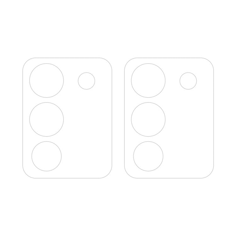 For vivo Y200 5G / V29e Global 2pcs ENKAY Hat-Prince 9H Rear Camera Lens Tempered Glass Film - Transparent