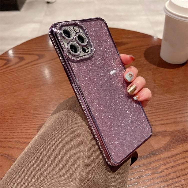 For iPhone 15 Pro Max Diamond Glitter TPU Phone Case