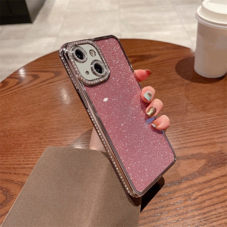 For iPhone 15 Plus Diamond Glitter TPU Phone Case