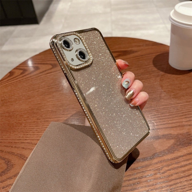 For iPhone 14 Plus Diamond Glitter TPU Phone Case