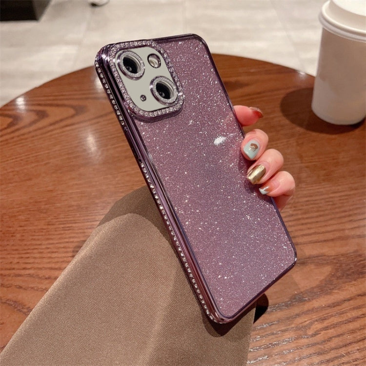 For iPhone 14 Diamond Glitter TPU Phone Case