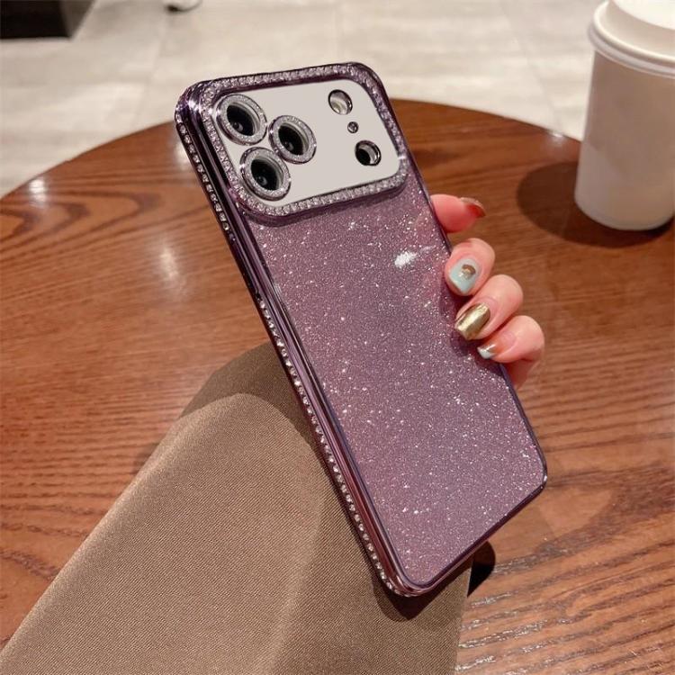 For iPhone 17 Pro Diamond Glitter TPU Phone Case