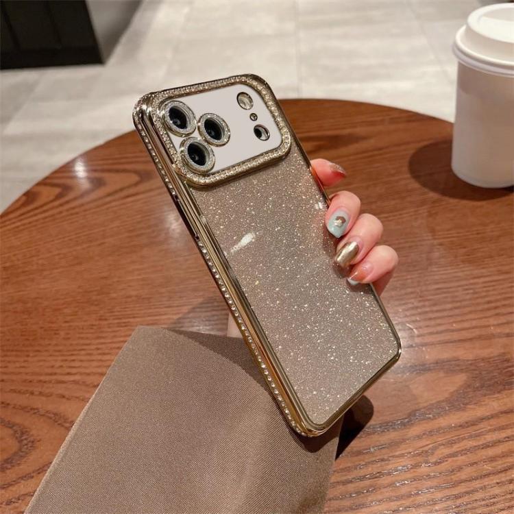 For iPhone 17 Pro Diamond Glitter TPU Phone Case